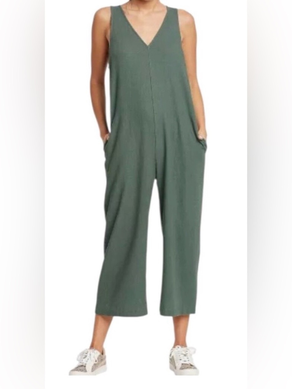 Universal Thread Wide-Leg Jumpsuit in Sage Green